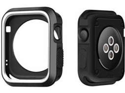 Capa Military Anti-Impacto DoubleColor PHONECARE Apple Watch Series 6 40mm Preto, Branco