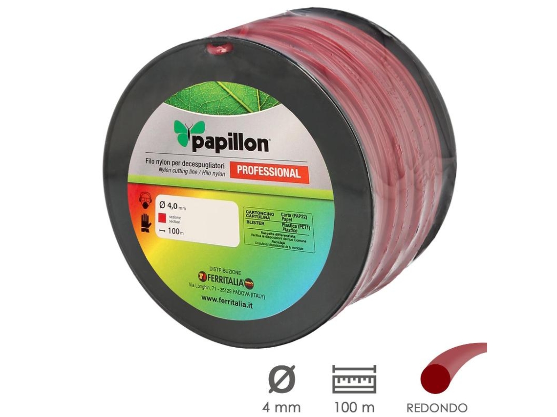 Fio de Nylon Roçadoras Redondo Profissional 4.0 Mm Rolo 100 Metros Fio de Nylon Roçadeiras Para Corte de Grama, Jardim, Erva Daninha