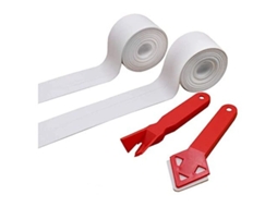 Fita De Vedação, 2 Rolos Para Chuveiro + 2 Ferramentas Para Juntas De Banheiro, De Silicone Autoadesiva Para Cantos De Banheira