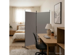 Vidaxl Divisória/biombo Com 2 Painéis 175x180 Cm Tecido Antracite