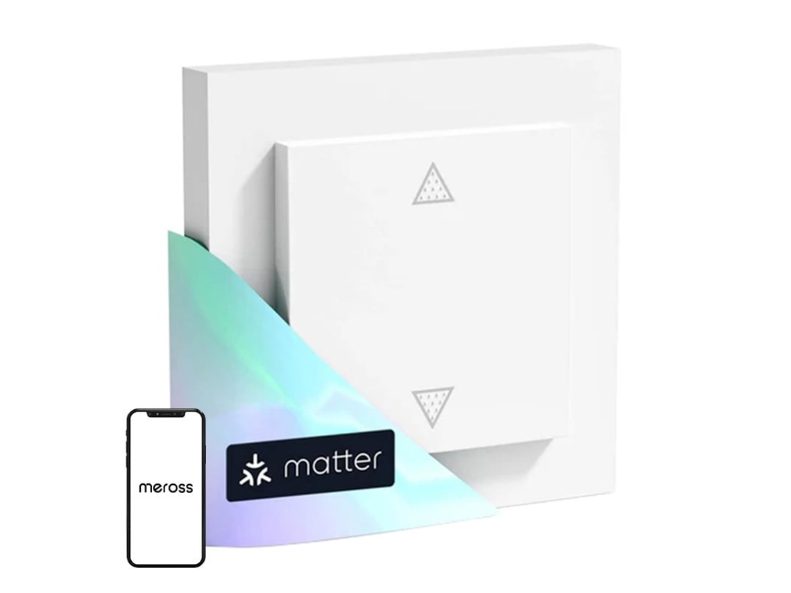 Interruptor Inteligente Wi fi para Persianas MEROSS, Compatível com Alexa e Google Assistente.