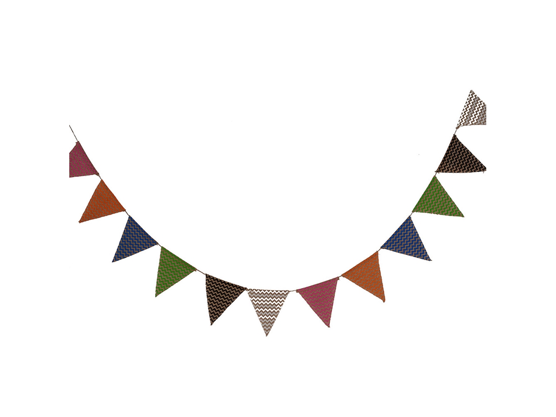 Bandeirinha Triangular de Linho para Decoração de Casamento, Festa e Proposta de Noiva | S/MARCA
