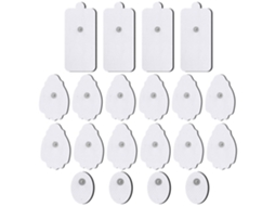 Lurelia Eletroestimulador Corporal Tens/ems 20 Eletrodos 5 Cm Conector 3,5 Mm Cinzento