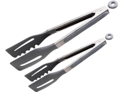 Pinças Para Churrasco Homoyoyo De 2 Peças Em Aço Inoxidável Com Cabo Firme E Revestimento Silicone, Ideais Para