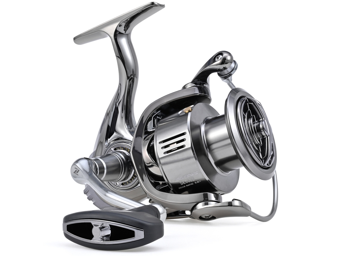 Mali molinete de Pesca Spinning com 13+1 Rolamentos e Relação de Engrenagem 5.5:1 para Água Salgada e Doce