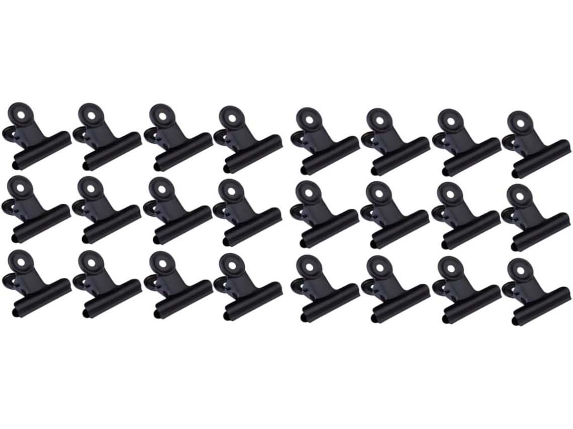 Tofficu 2 conjuntos de clipes metálicos práticos para anotações de mesa com suporte de parede pequeno, use