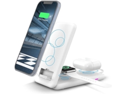 Estação de Carregamento Sem Dobrável Rápido para iPhone 13 Pro/12 Pro/13/12/XR/11 Pro Max/11 YIZHOOD Branco