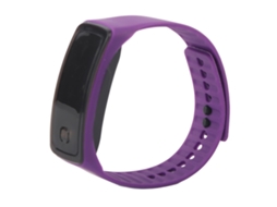Relógio esportivo LED com pulseira de silicone, mostrador digital e visor eletrônico de 12 horas.