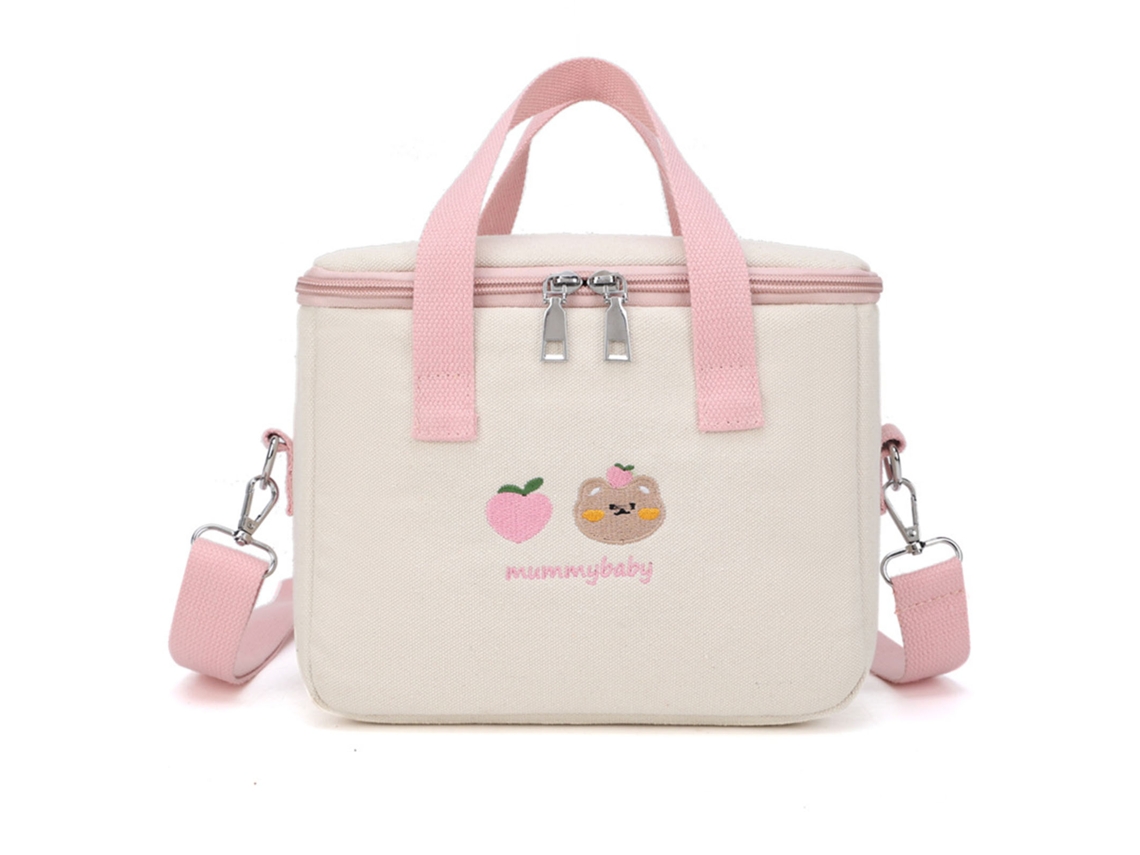 Mali bolsa para Mamãe Oxford Desenho Animado Capacidade Grande Organizador de Carrinho Rosa