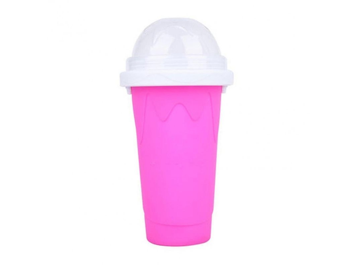 2026 fazer Smoothies em Casa: Copo de Silicone de Duas Camadas Ecológico para Sorvetes e Slush Rojo