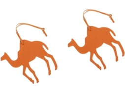 Nuobesty De 2 Pingentes De Bolsa Em Couro De Camelo, Estilo Oriente Médio, Decoração Divertida Para Pendurar
