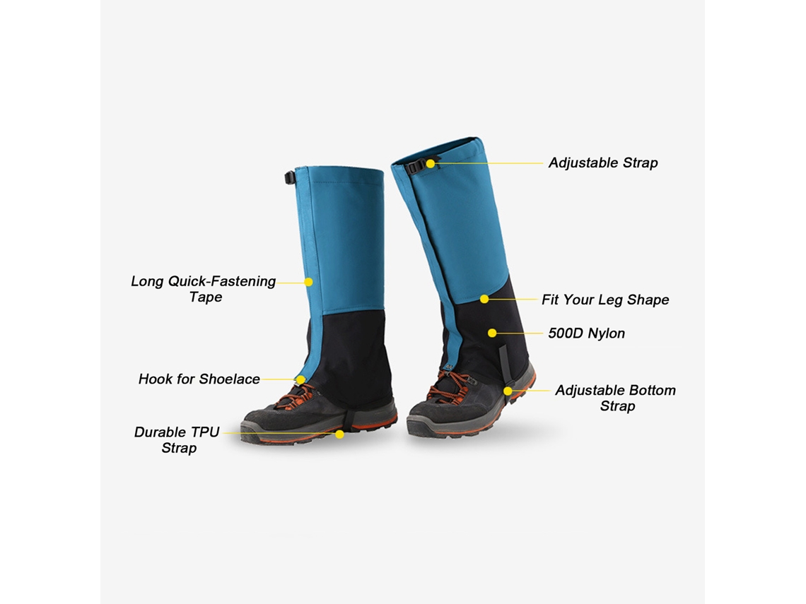 Proteto Perna Fleece Impermeável para Caminhada Ski