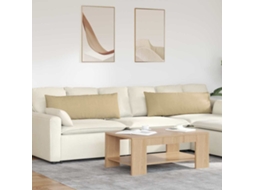 Vidaxl Travesseiros De Sofá 2 Pcs Cinza Verde 120 X 40 Cm
