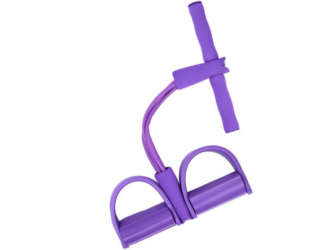 Bandas de Resistência de Musculação 4 Tubos Roxa