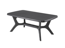 KETER 228342 Mesa de Jantar de Exterior Baltimore 176,5x100x72 cm Grafite