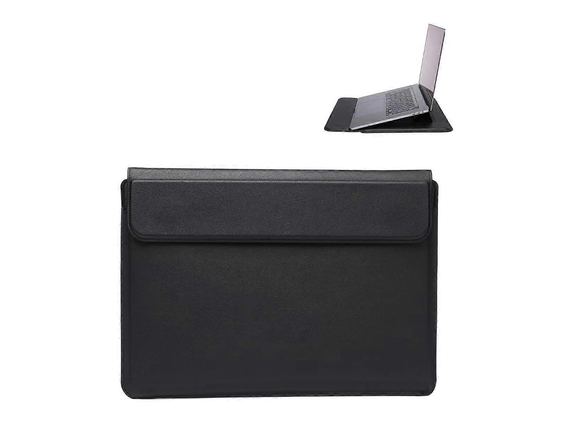 Capa Em Couro De Microfibra Para Portátil De 14,1 Polegadas, Preto Elysve