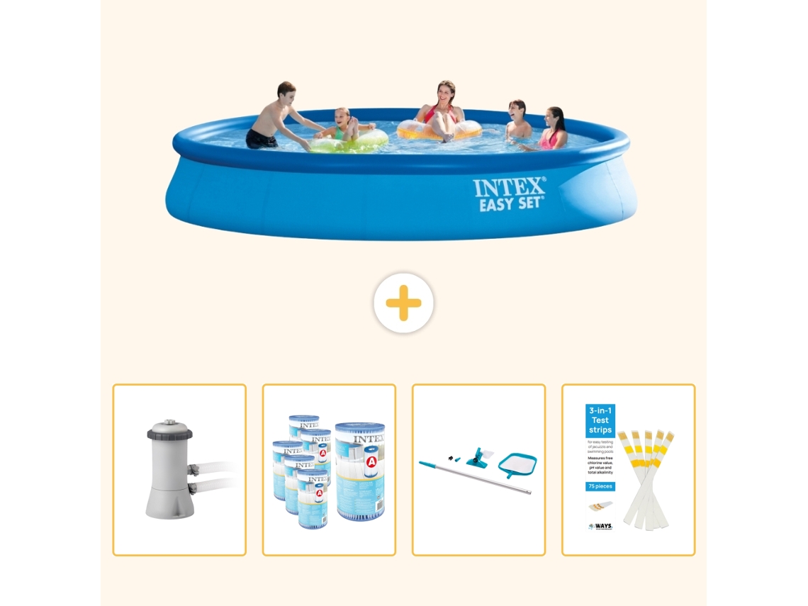 Intex Piscina Easy Set Redonda - 457x84 Cm - 5-peças Scb94