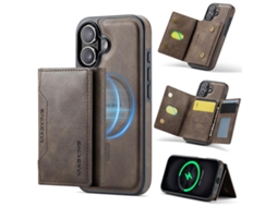 Capa Para Iphone 17 Com Compartimento Removível Para Cartão Rfid Magsafe Da Série Magking K2.