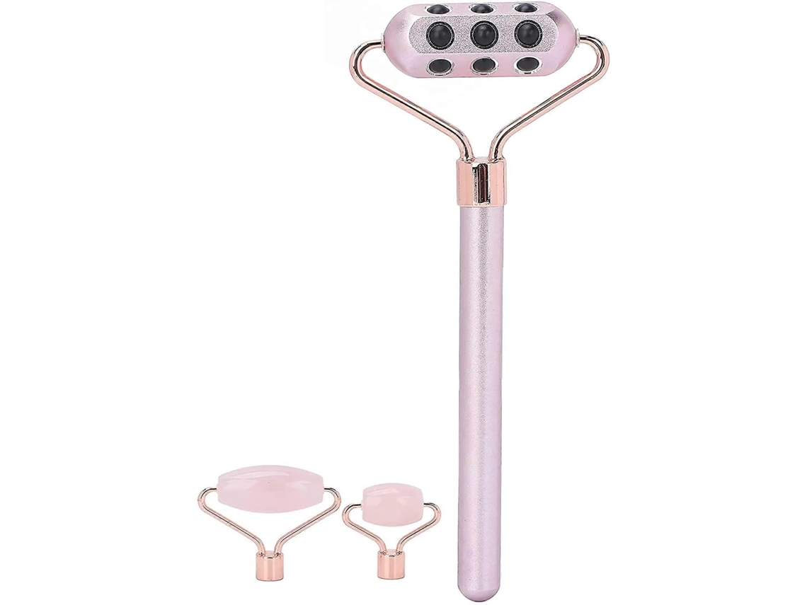 Rolo Facial 3 em 1 e Massageador para Cuidados com a Pele, de Massagem Firmador Antirrugas. GOKOCO