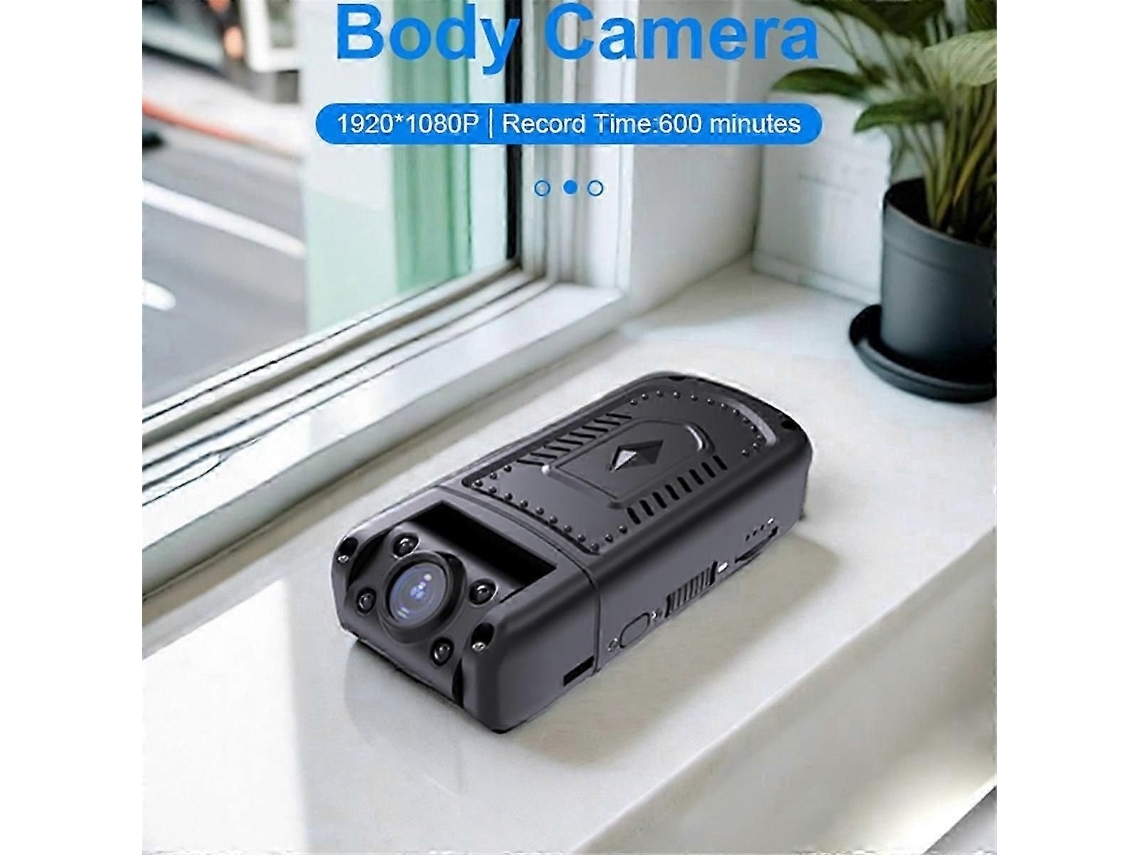 Mini Câmera Md36 Hd 1080p Com Lanterna E Corpo Magnético