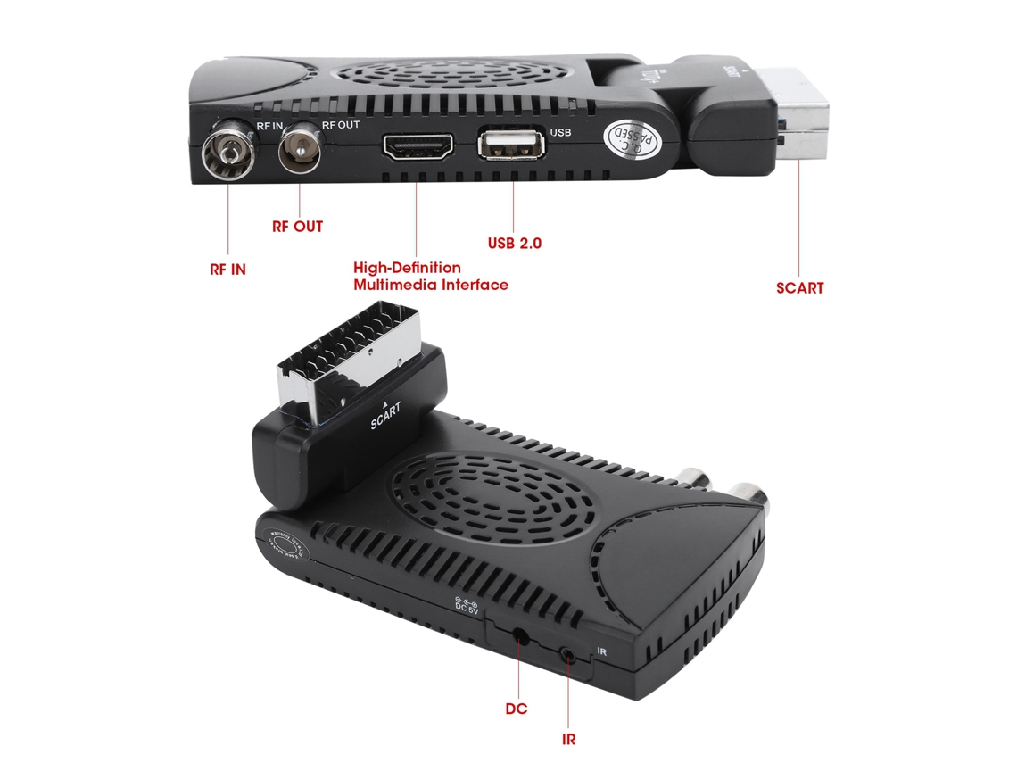 Receptor De Tv Conversor De Sinal Hd Com Interface Hdmi