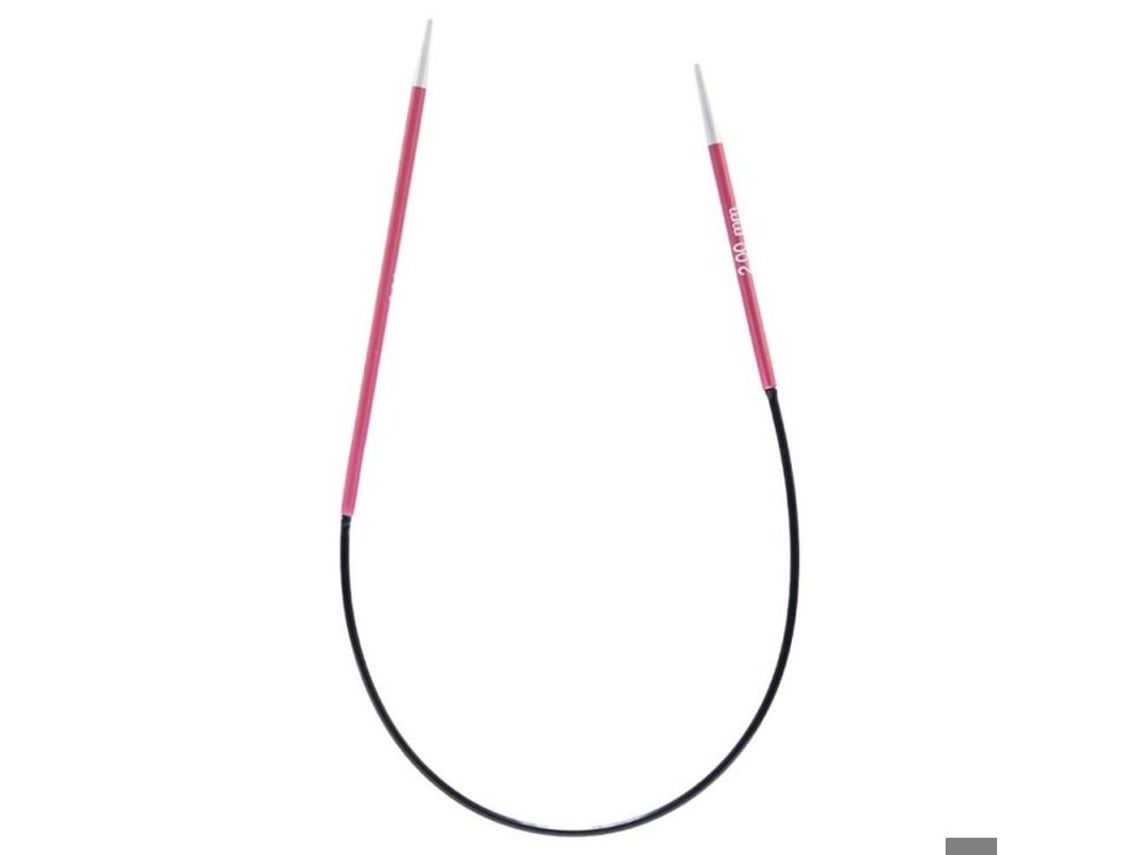 Agulhas Circulares Fixas Assimétricas Knitpro Zing 25cm 2mm - 47050