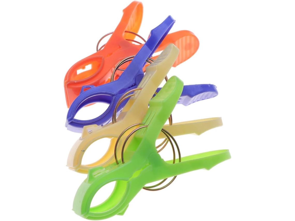 Conjunto de 8 alfinetes de praia Toddmomy, alfinetes de plástico coloridos para edredons.