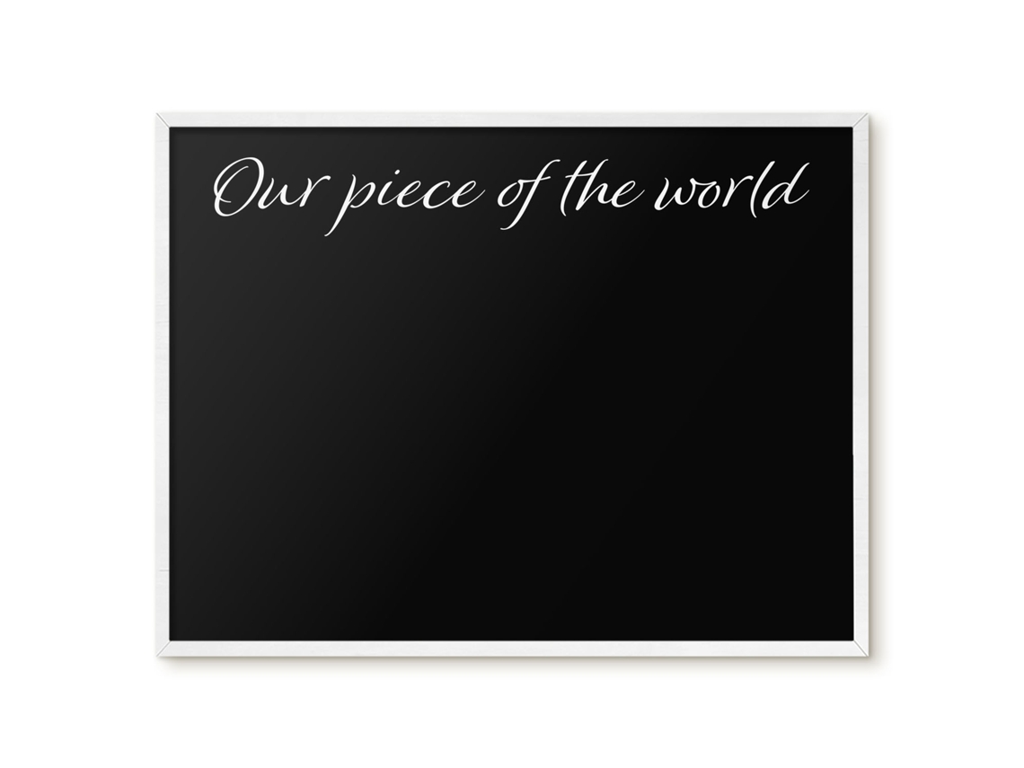 Magnetic Board For Wall Our Piece Of The World For The Bedroom Espelharte (80x60 Cm)