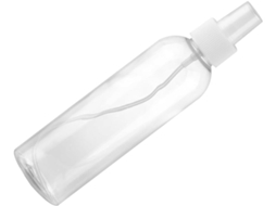 Frascos de spray vazios de 200ml, pacote com 10 unidades, plástico branco, para pulverização.