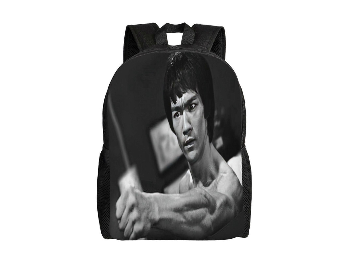 Mochila Bruce Lee T1453 Para Escola E Trabalho, Leve E À Prova Dágua, Mochila Estilosa Para Estudantes E Adultos N1453 Olysi Shop