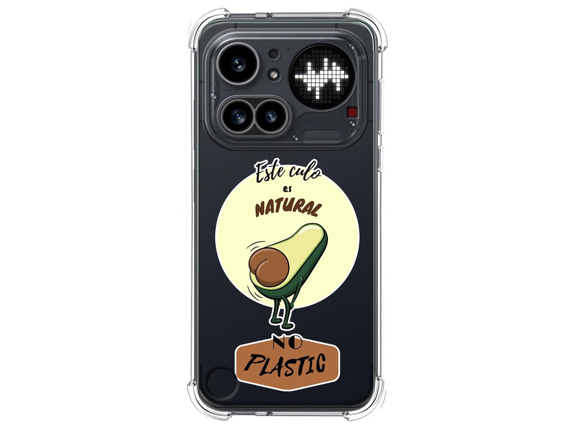 Capa Tumundosmartphone De Silicone À Prova De Choque Para Nothing Phone 4a Pro 5g Design De Bumbum Natural Desenho Animado