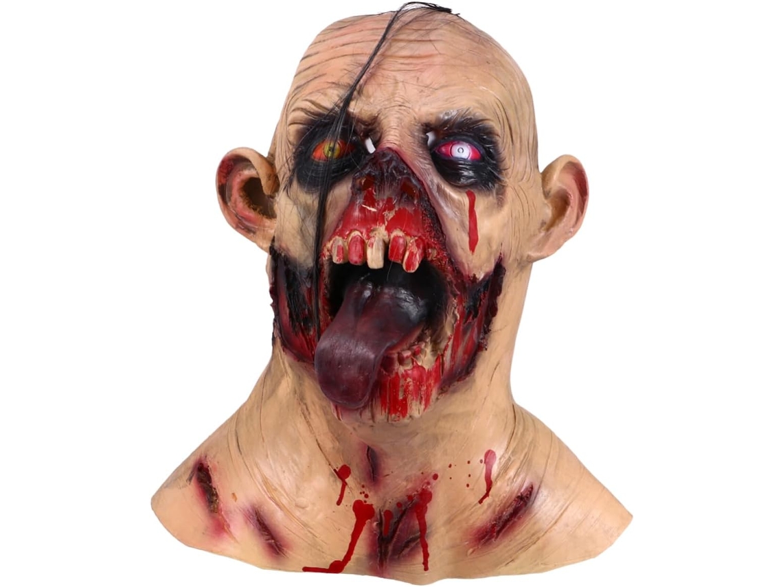 Máscara Assustadora De Halloween (1 Unidade), Acessório Para Festas, Carnaval, Efeito Realista.