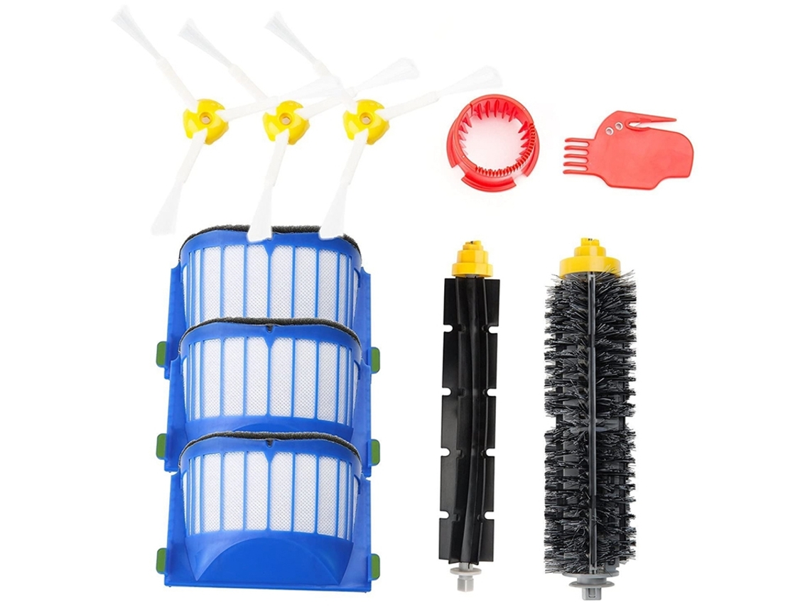 Kit de substituição para Roomba Série 600 600 620 630 650 655 660 680, contendo dez conjuntos de ferramentas de limpeza
