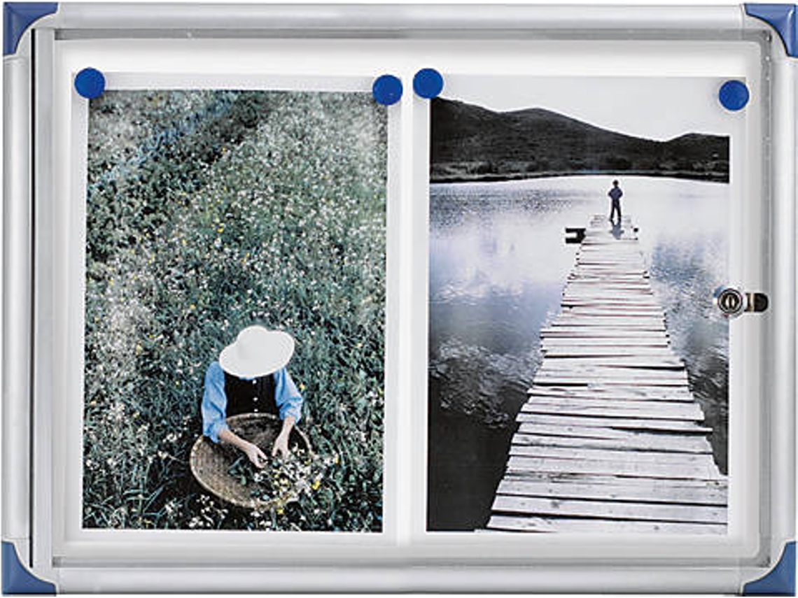 Vitrine NOBO (320x450x11mm - Alumínio - Magnético: Sim)