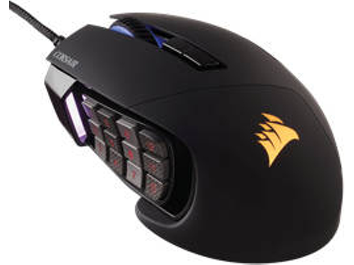 Rato Gaming CORSAIR Scimitar Pro RGB (16000 dpi - Preto)