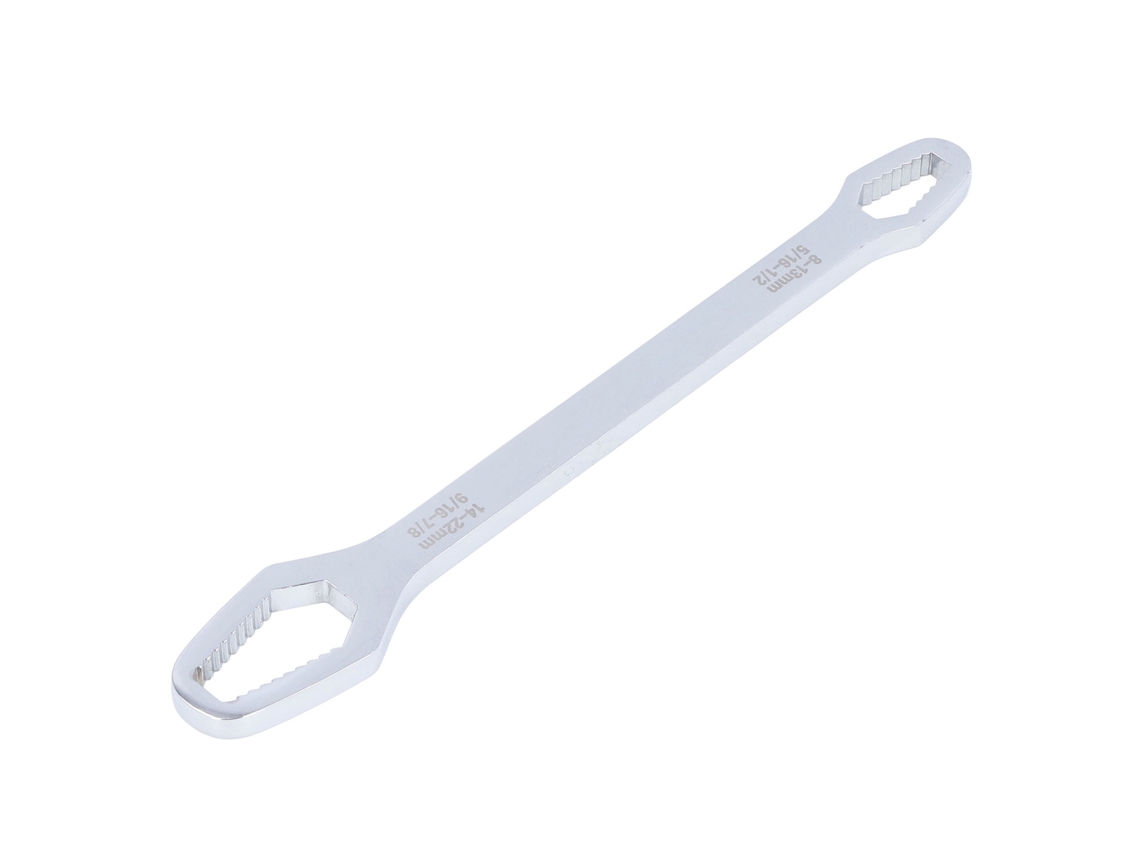 Chave De 8-22mm De Extremo Doble Universal Multifuncional Para Manutenção E Reparação Prata