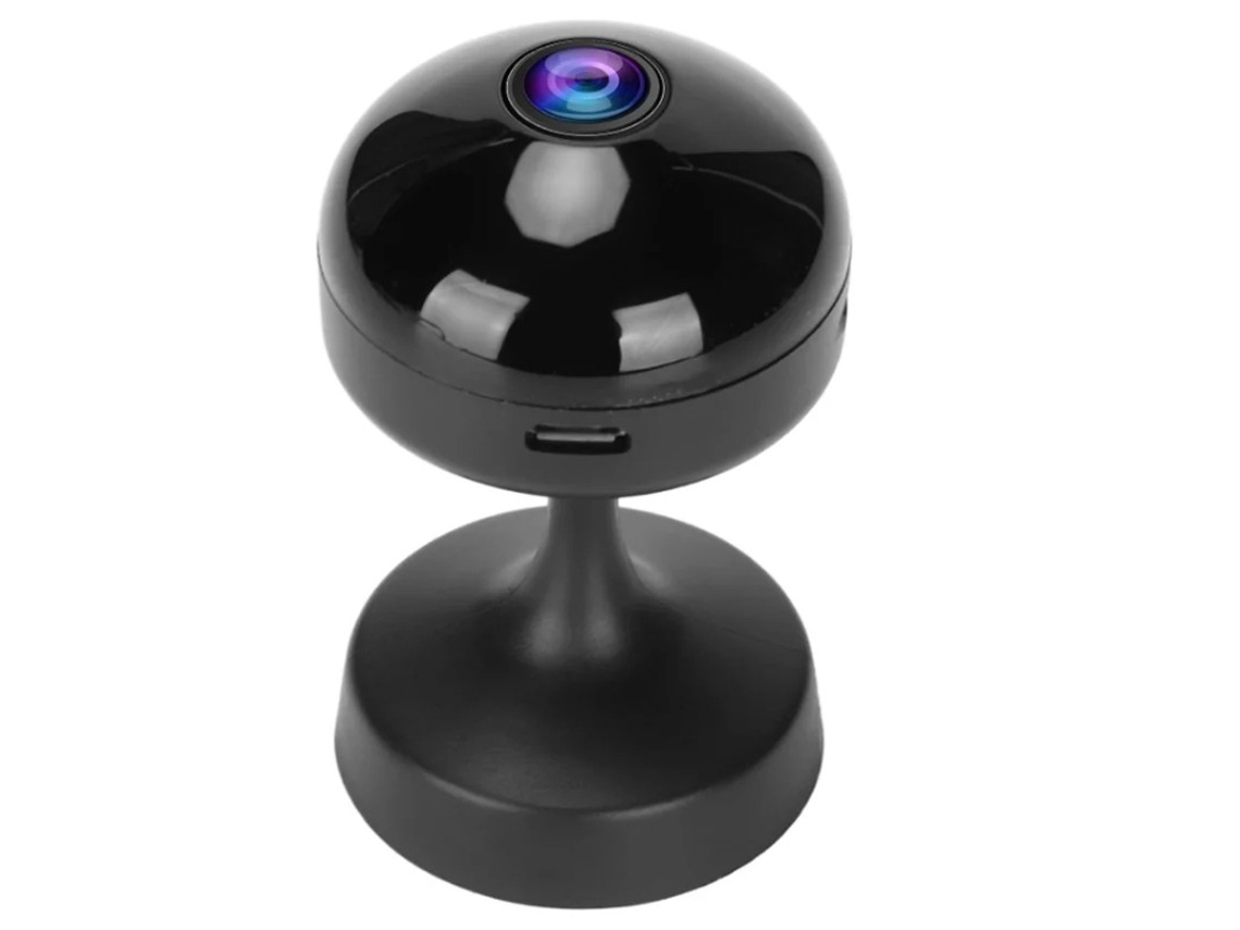 Câmera Yizhood V720 Wifi 150 Grande Angular da Câmera Interna/externa Áudio Bidirecional Detecção De Movimento Visão Noturna Preta