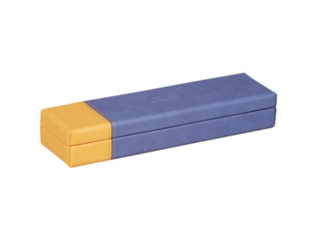 RHODIA 318878C Bandeja para estojo de lápis para material de escritório couro sintético azul