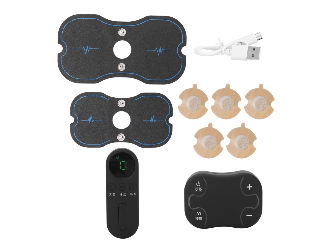 Massageador Elétrico Pulsante Para Pescoço E Ombros, Com Compressa Quente Ajustável E Moxabustão.