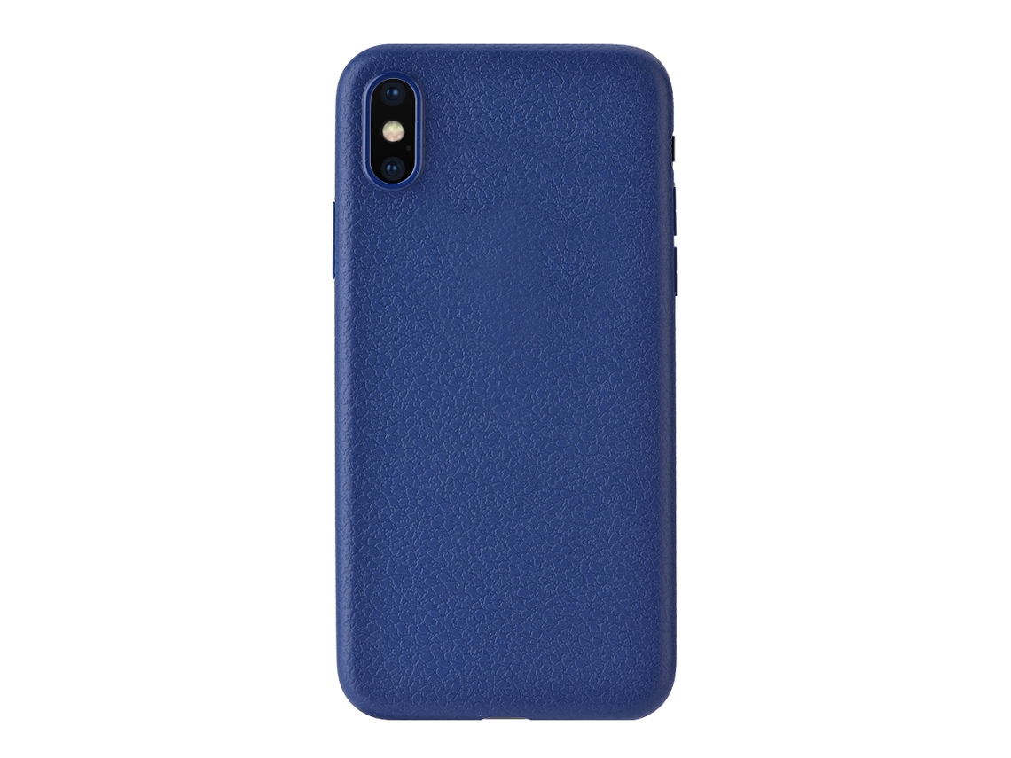 Capa LAXISCREED Iphone X Azul Ultra Fina Couro