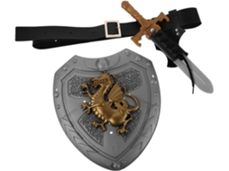 Escudo De Couro Para Fantasia Medieval, Garfo Para Cosplay, Acessórios