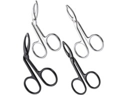 Conjunto De 4 Pinças Com Pontas Retas E Curvas Em Aço Inoxidável.