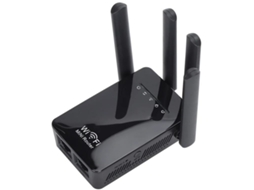 Extensor Wifi 300 Mbps Repetidor De Sinal Sem Fio 2.4 2.4835 Ghz Amplificador De Internet Tensão 100 240veu Plug Yizhood (preto)