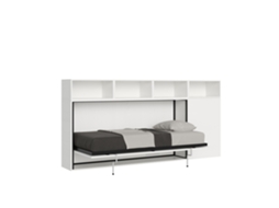 Cama de Solteiro Kando Cinza Composição ITAMOBY Branco (220x100x100cm)