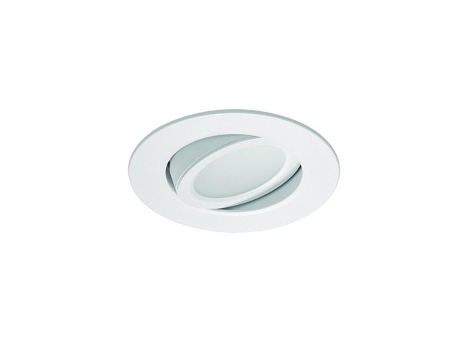 Downlight Led Smd Redondo Inclinável Pro Professional Led Ip20 Ø8,7x4,7cm Cor Branca Jiso (7w 3000k 430lm)
