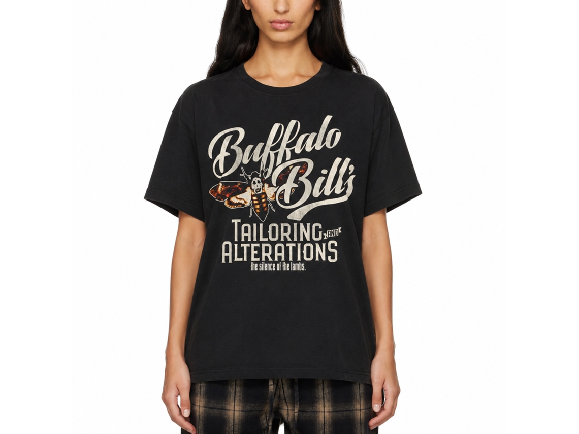 Rockinstone Silence Of The Lambs Movie Tailoring Black Adult T-shirt Size:xxxl