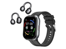 Relógio Inteligente D12 Com Tela Tft De 2,01 Polegadas E Fone De Ouvido 2 Em 1 Com Suporte Para Chamadas Sem Fio.
