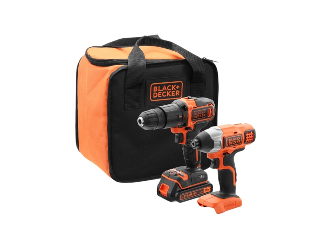 Conjunto Chave de Fenda 18v 1x1.5ah Bolsa BLACK+DECKER
