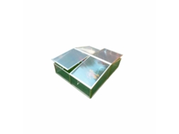 Estufa de Jardim GARDIUN Jaca II 108x108x40 cm de 2 águas Policarbonato Transparente