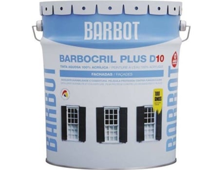 Tinta Aquosa BARBOT Barbocril Plus D10 (Branco - 15 L)
